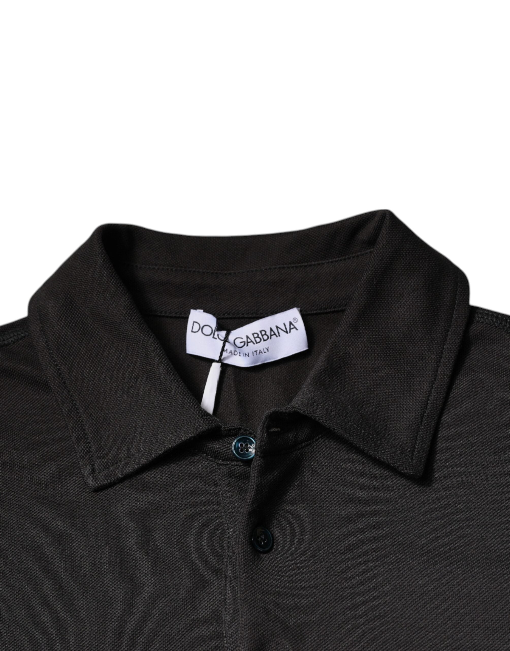 Dark Gray Collared Short Sleeves Polo T-shirt - ventzia