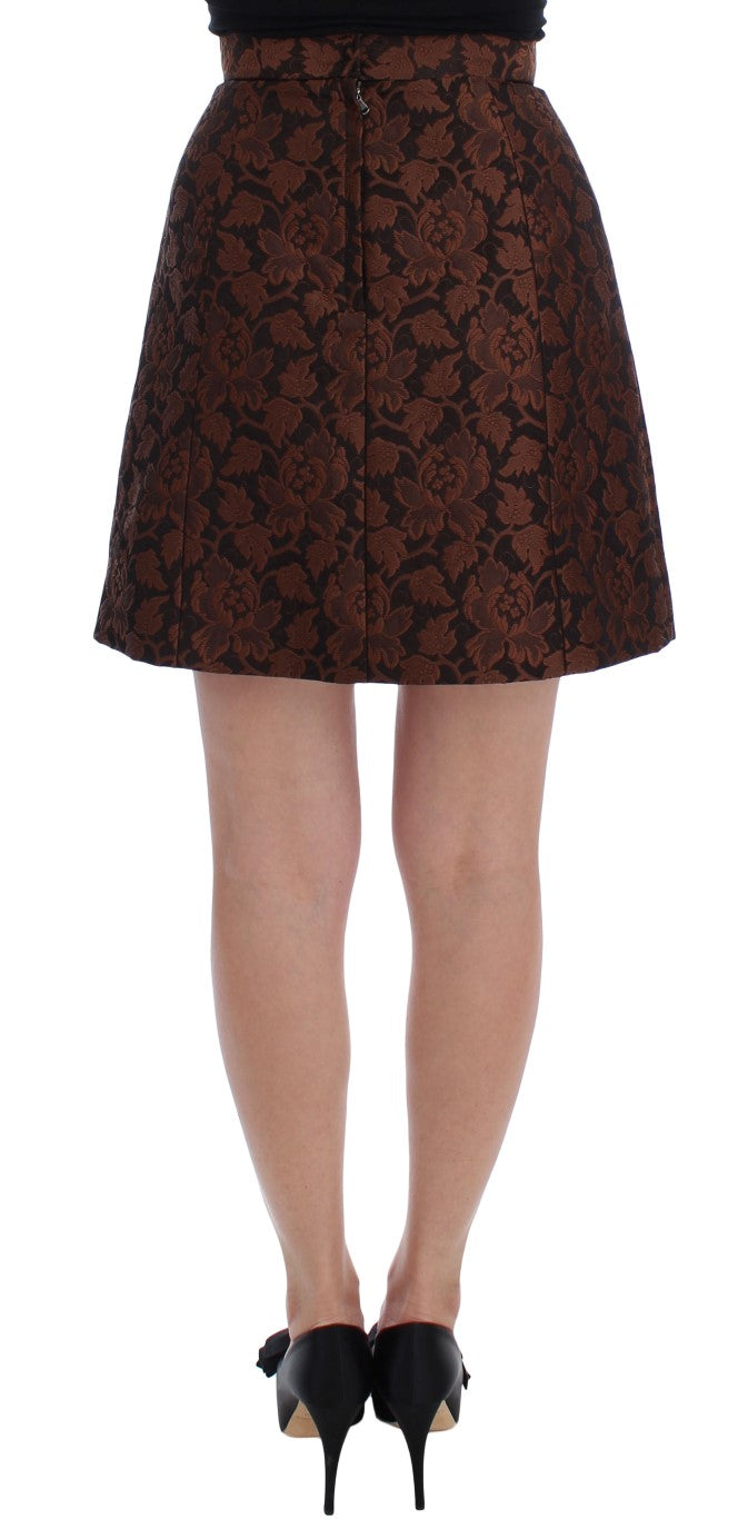 Elegant Brocade Bubble Skirt - ventzia