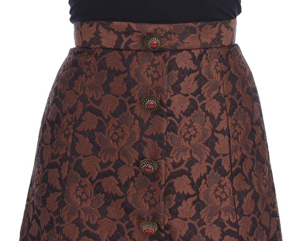 Elegant Brocade Bubble Skirt - ventzia