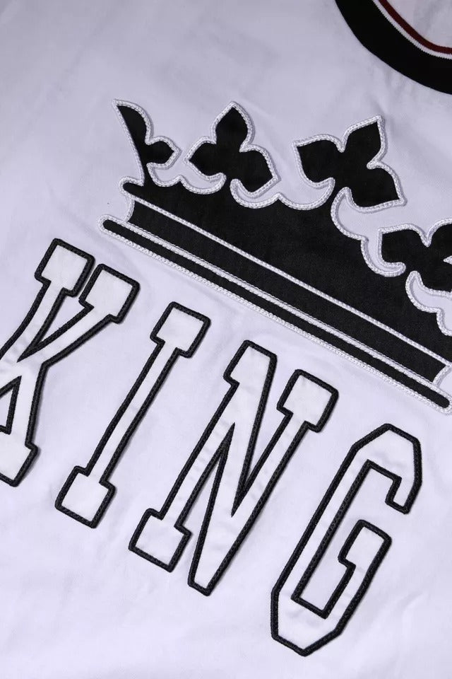 White Jersey Crew Neck Short Sleeves T-shirt - ventzia