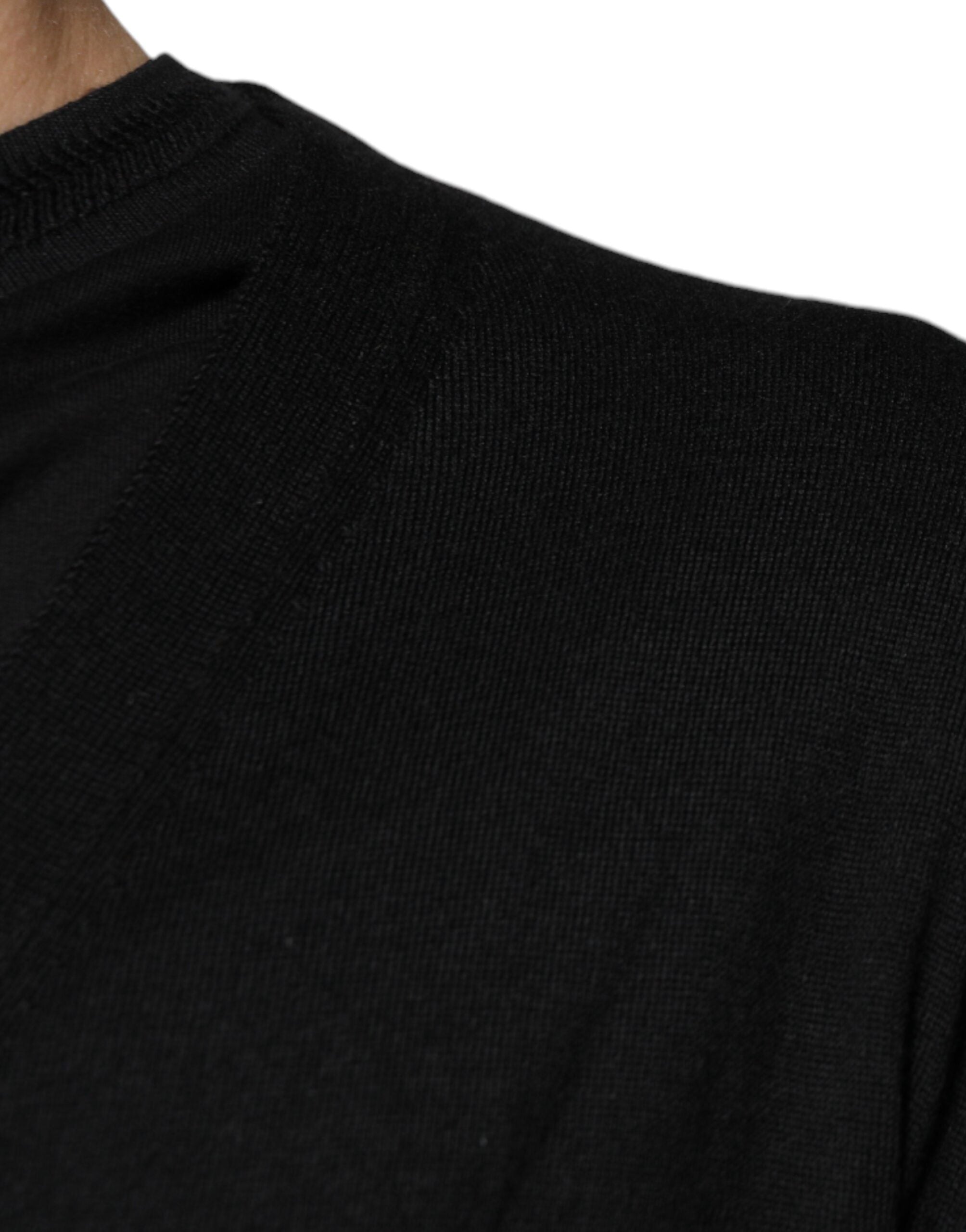 Black Cashmere Button Down Cardigan Sweater - ventzia