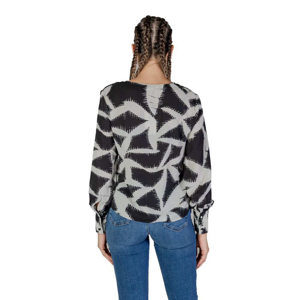 Black Recycled Polyester Blouse - ventzia