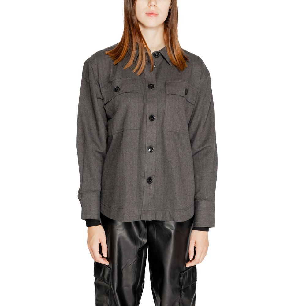 Black Recycled Cotton Shirt - ventzia