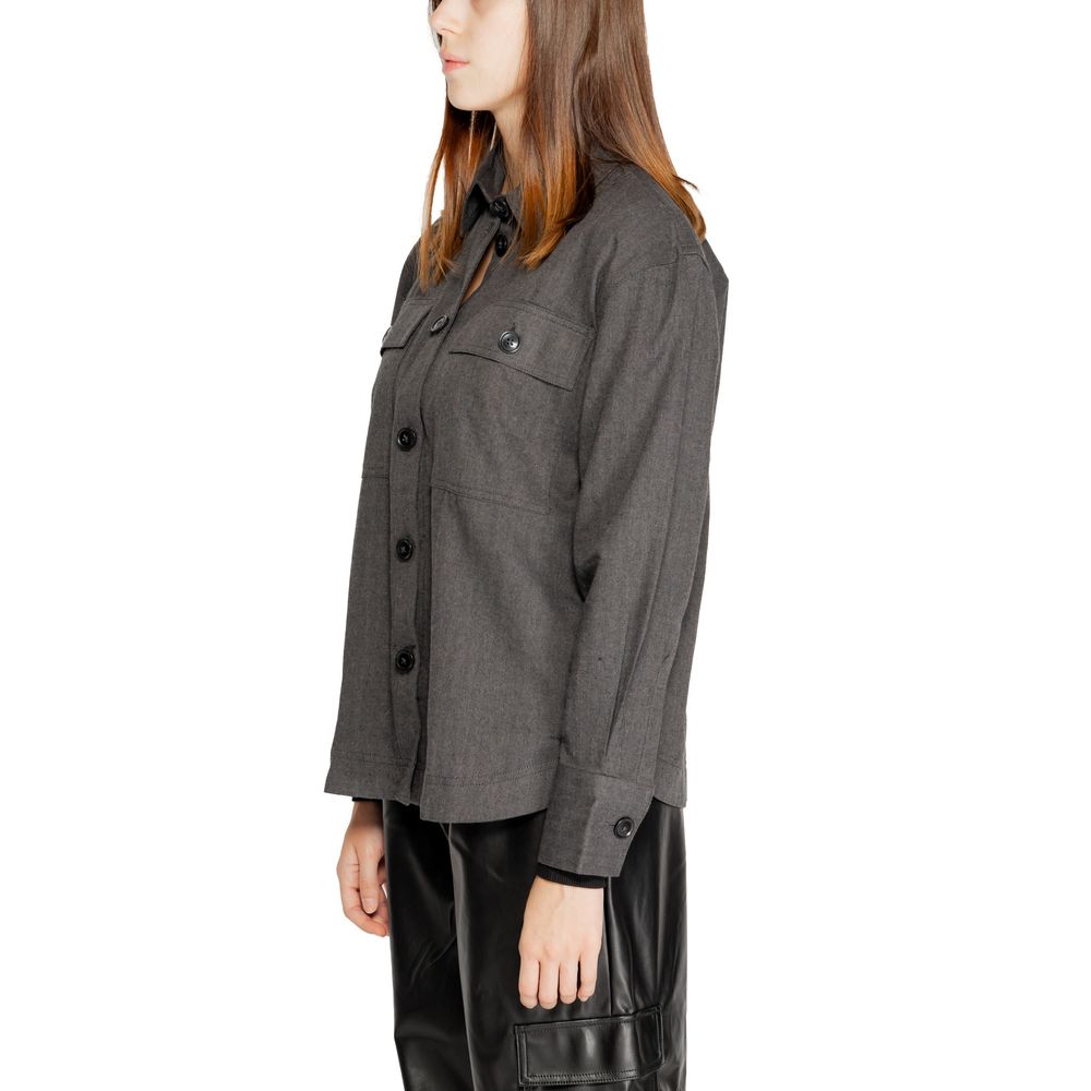 Black Recycled Cotton Shirt - ventzia