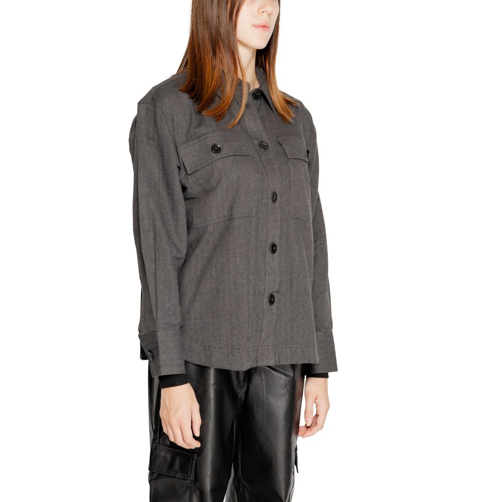 Black Recycled Cotton Shirt - ventzia