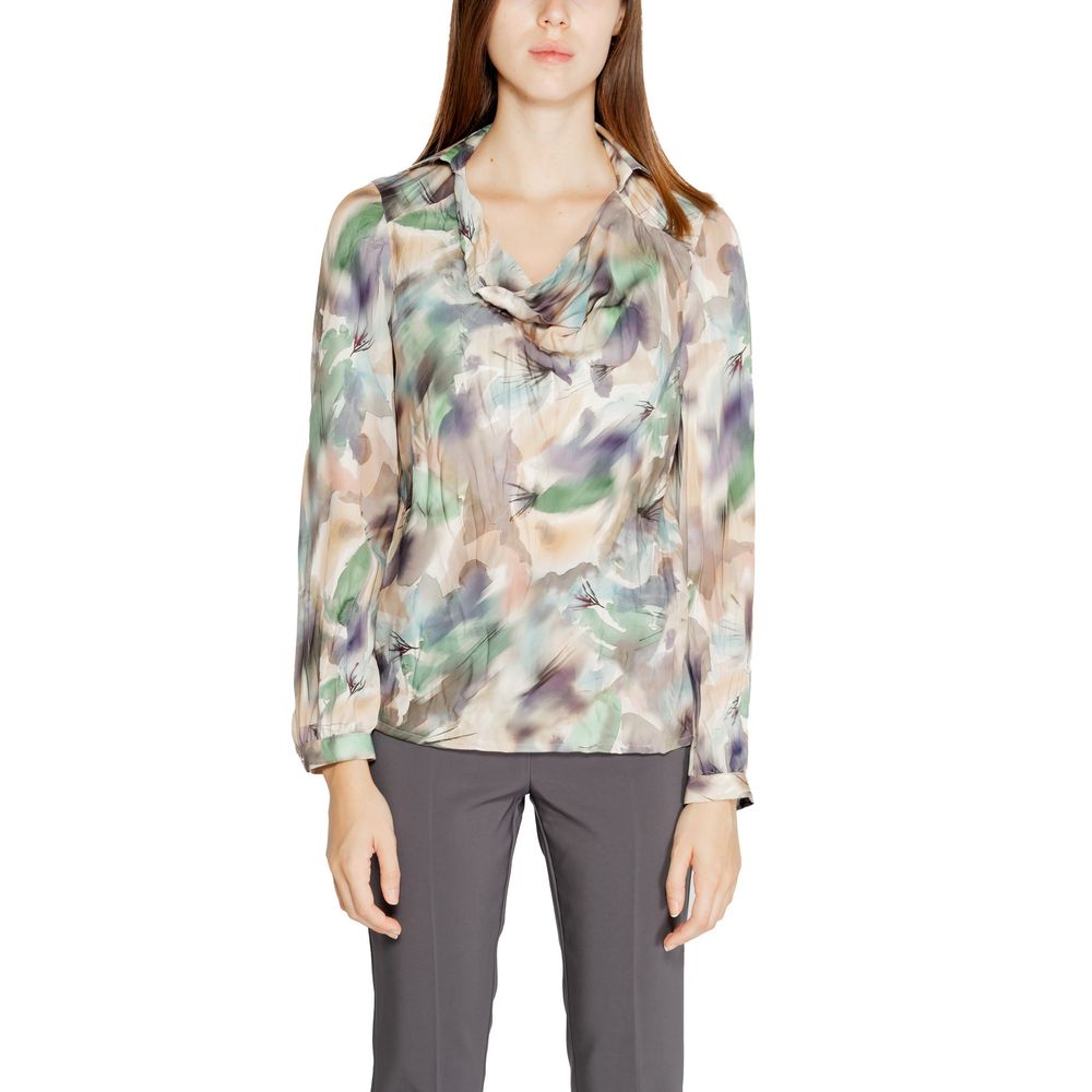 Green Polyester Blouse - ventzia