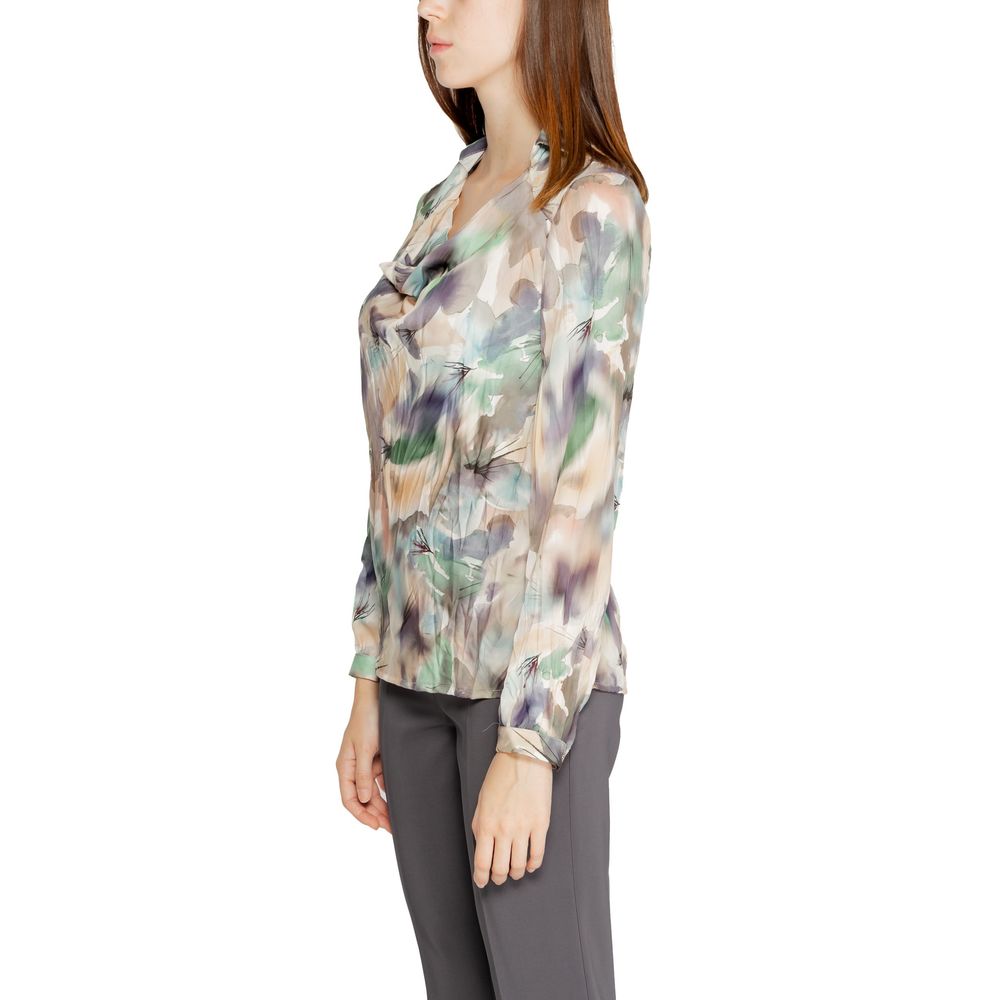 Green Polyester Blouse - ventzia