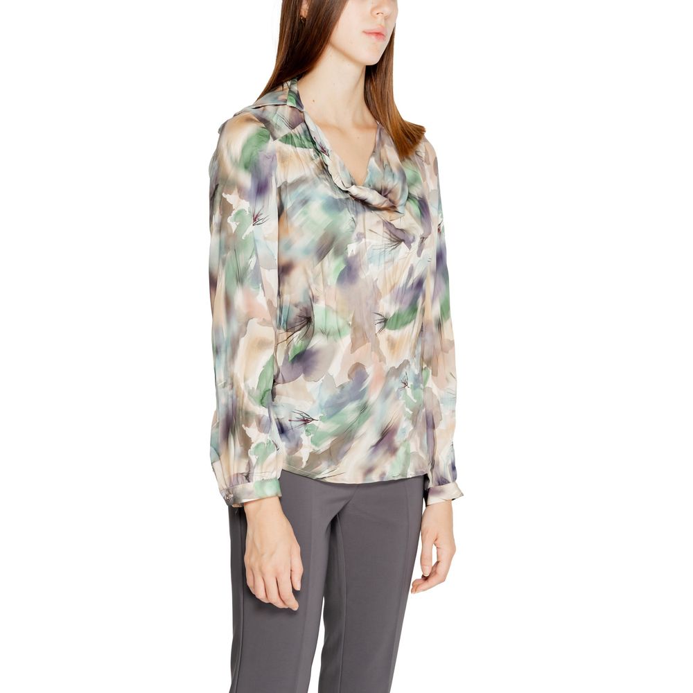 Green Polyester Blouse - ventzia