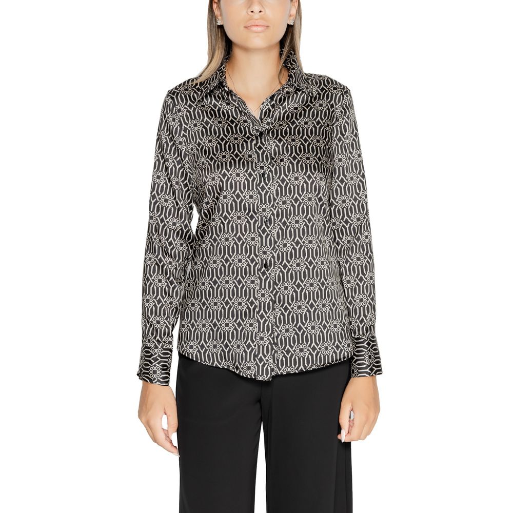 Black Polyester Shirt - ventzia