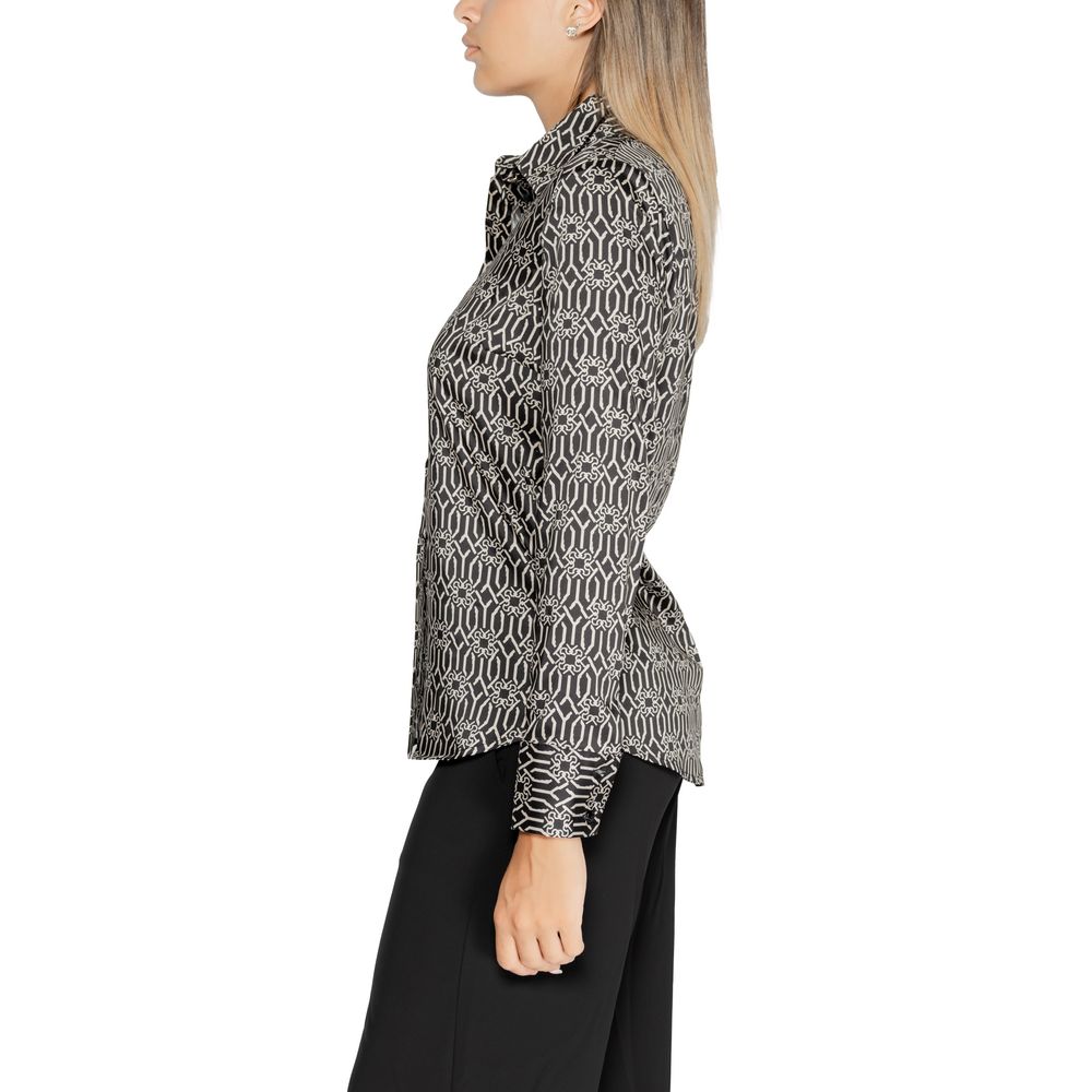 Black Polyester Shirt - ventzia