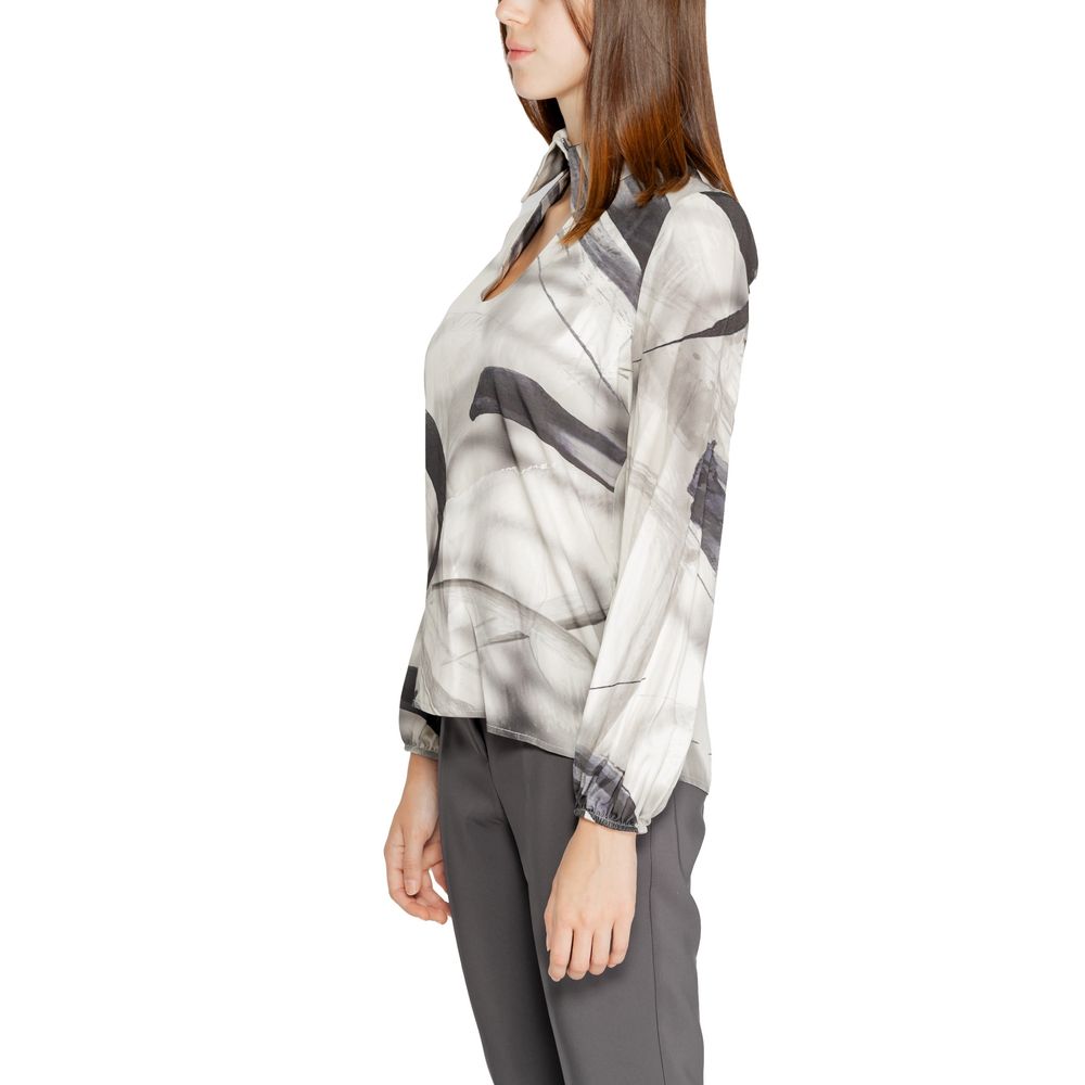 Gray Viscose Blouse - ventzia