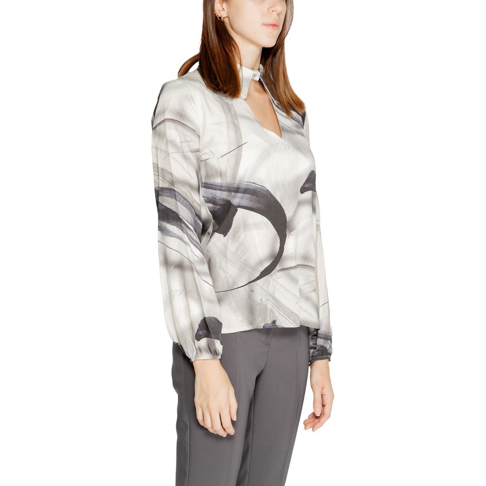 Gray Viscose Blouse - ventzia
