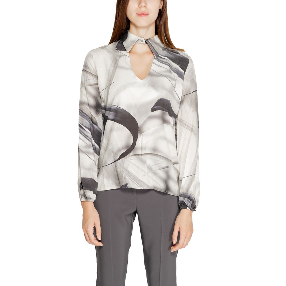 Gray Viscose Blouse - ventzia
