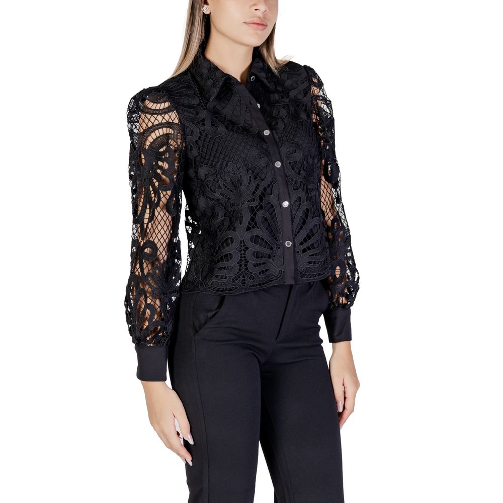 Black Polyester Shirt - ventzia