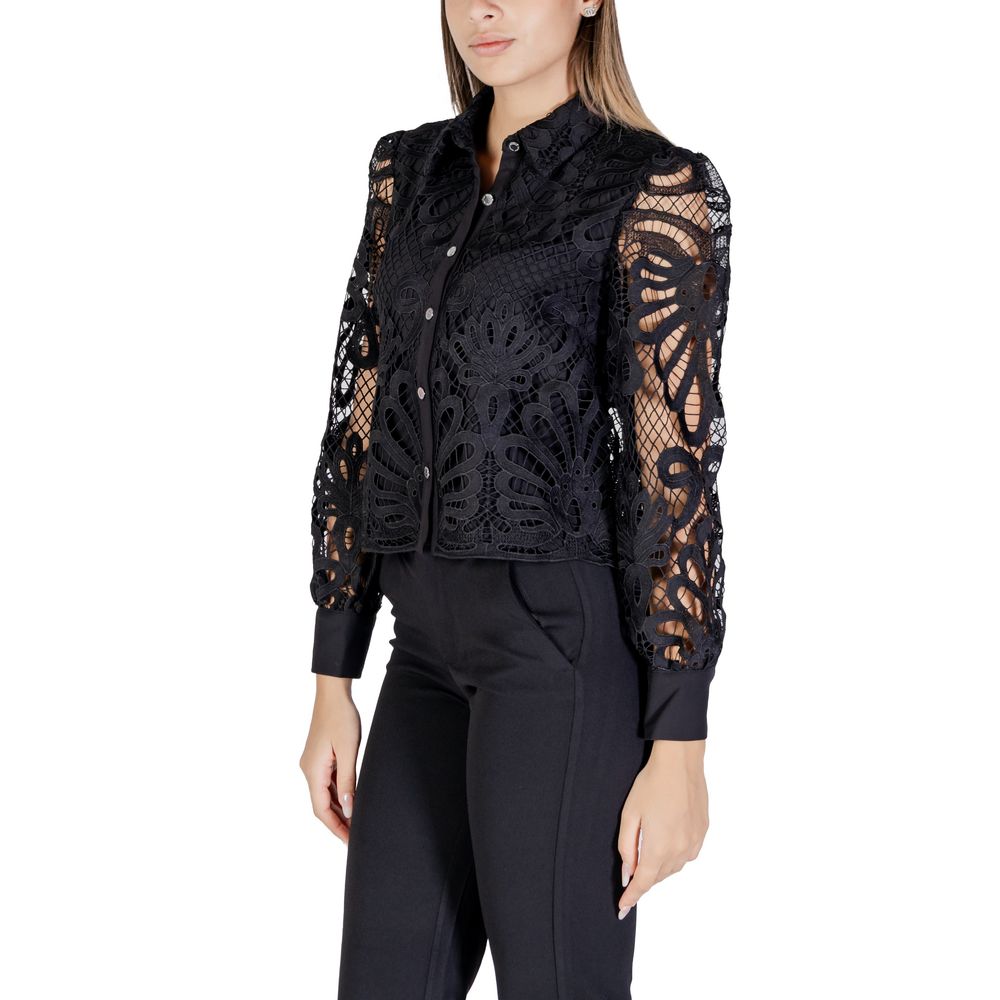 Black Polyester Shirt - ventzia
