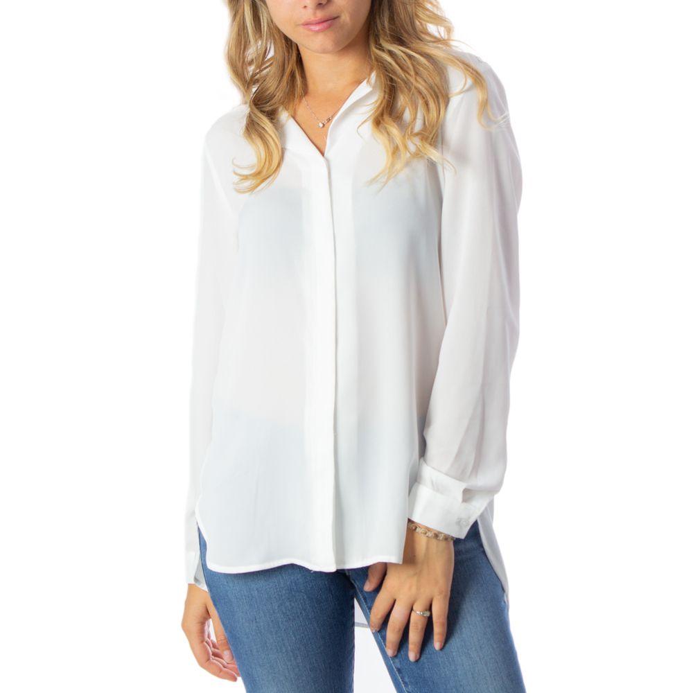Cream Polyester Shirt - ventzia