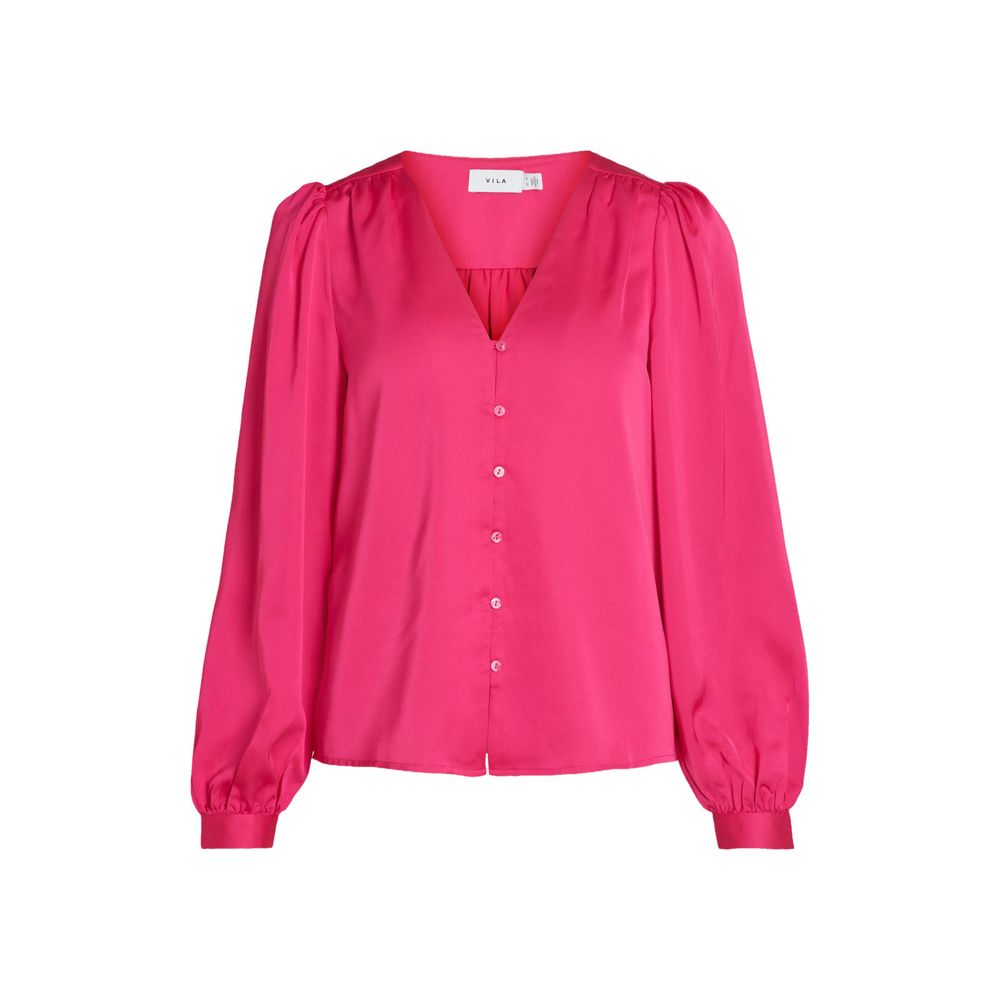 Pink Polyester Blouse - ventzia