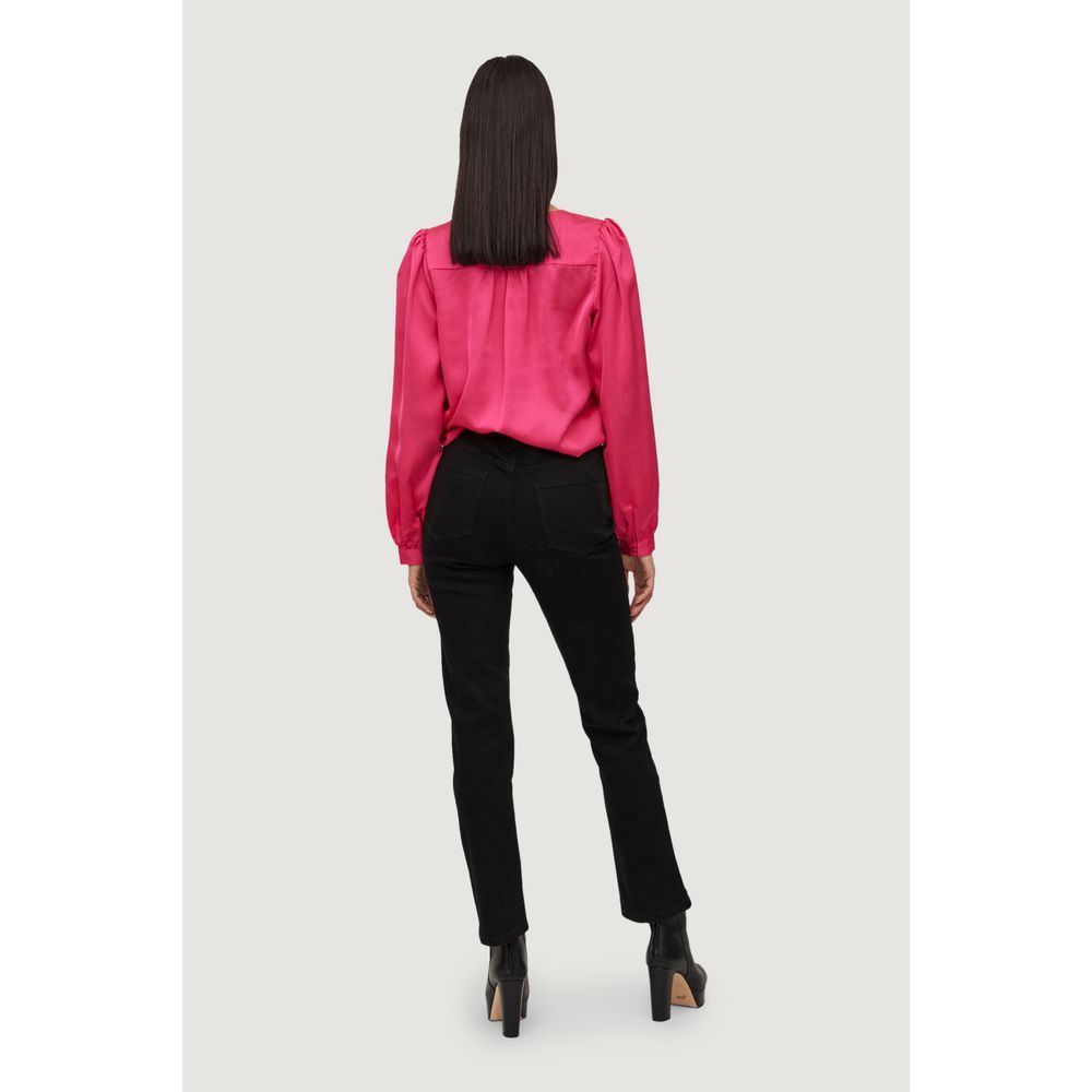 Pink Polyester Blouse - ventzia