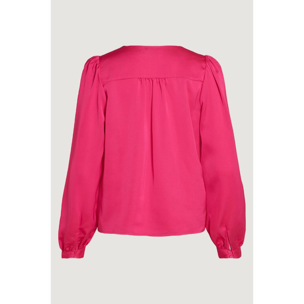 Pink Polyester Blouse - ventzia