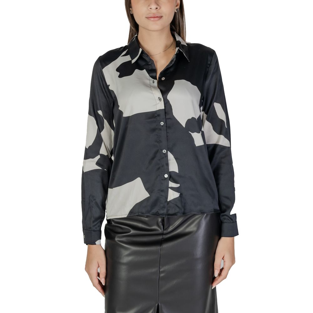 Black Recycled Polyester Shirt - ventzia