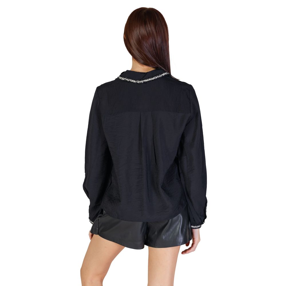 Black Viscose Shirt - ventzia