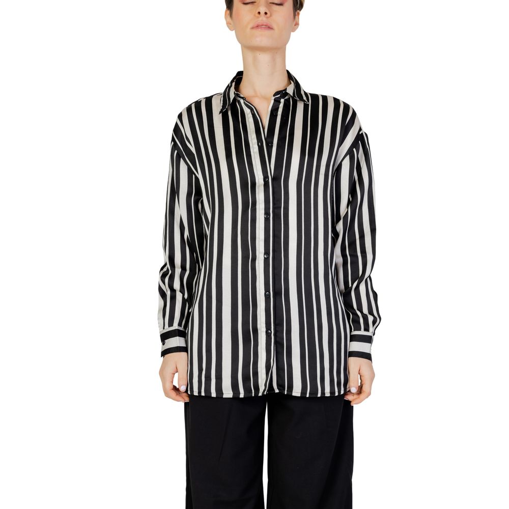Black Polyester Blouse