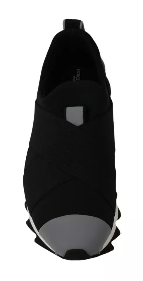 Black Shark Neoprene Stretch Sneakers Shoes - ventzia