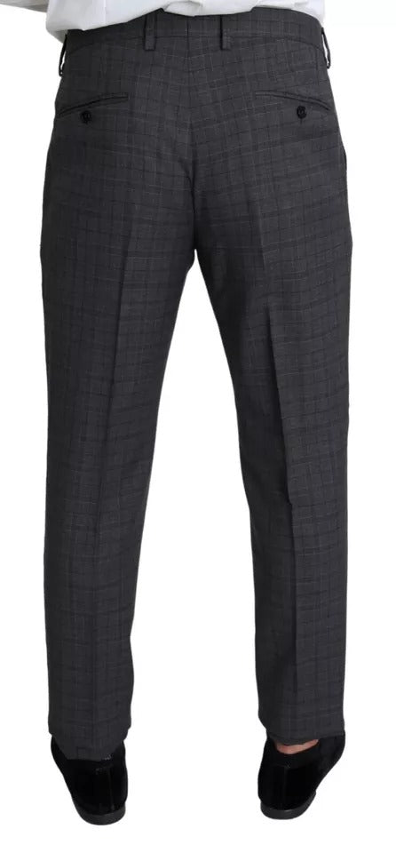 Gray Wool Men Formal 2 Piece MARTINI Suit - ventzia