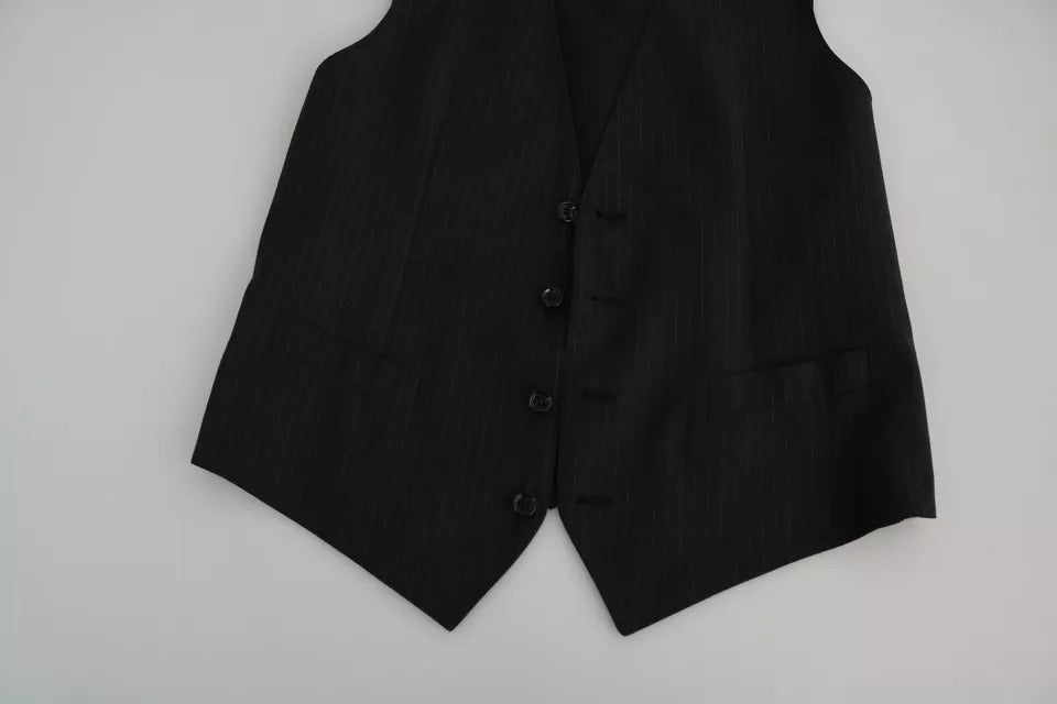 Black Men Formal STAFF Dress Waistcoat Vest - ventzia