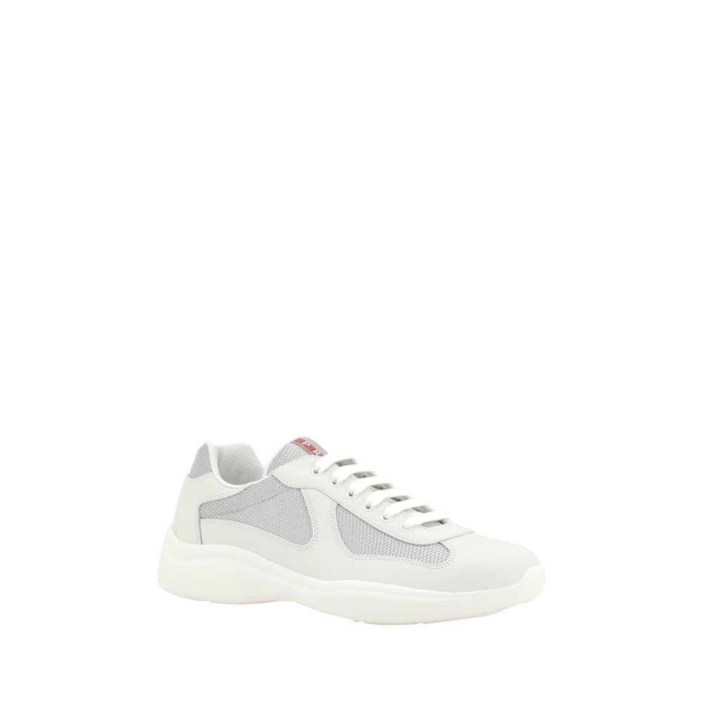 White Calf Leather Bos Taurus Low Top Sneakers - ventzia