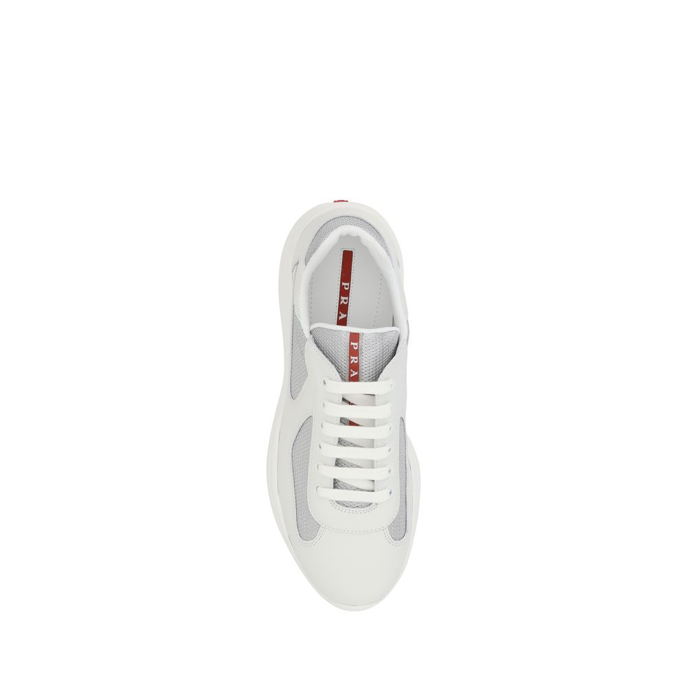 White Calf Leather Bos Taurus Low Top Sneakers - ventzia
