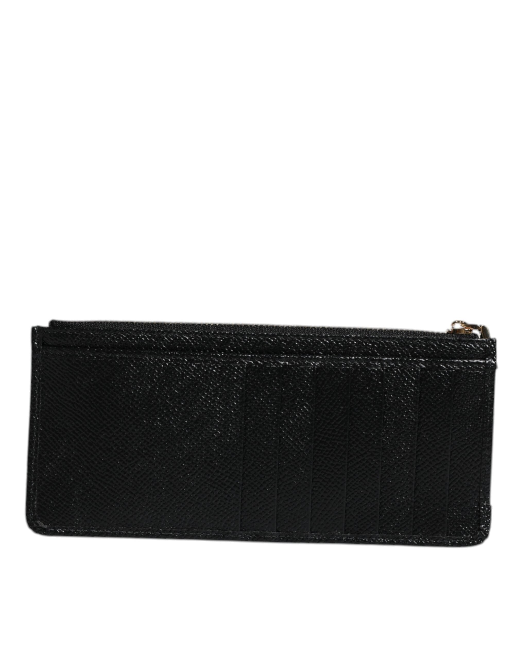 Black Leather #DGLovesLondon Cardholder Case Wallet - ventzia
