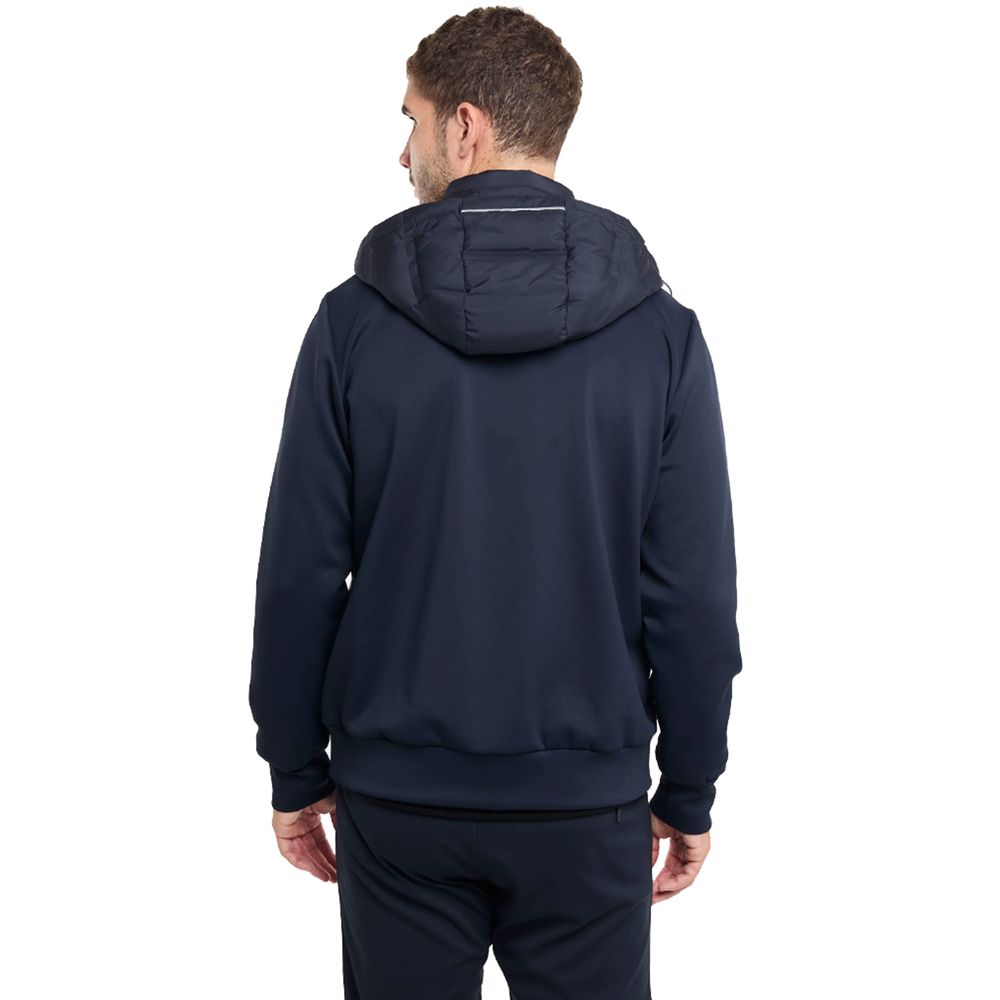 Blue Polyester Jacket - ventzia