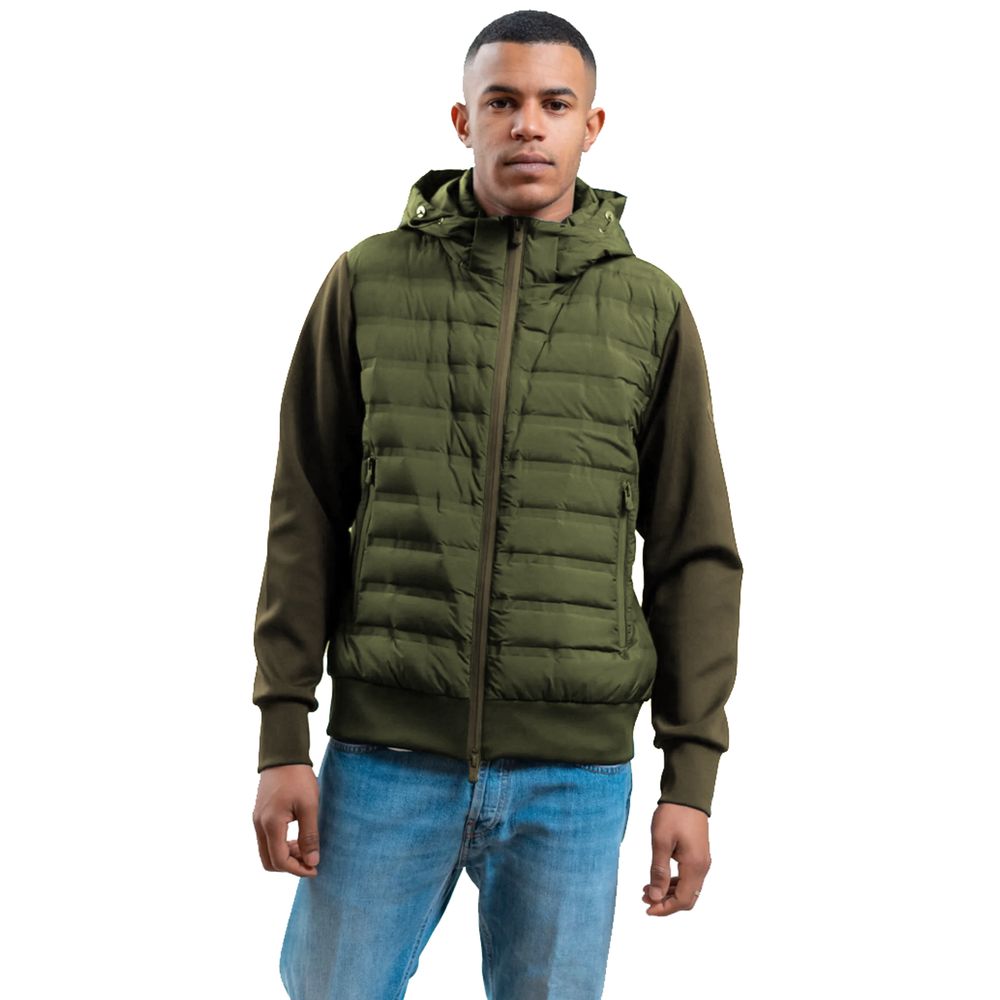 Green Polyester Jacket - ventzia