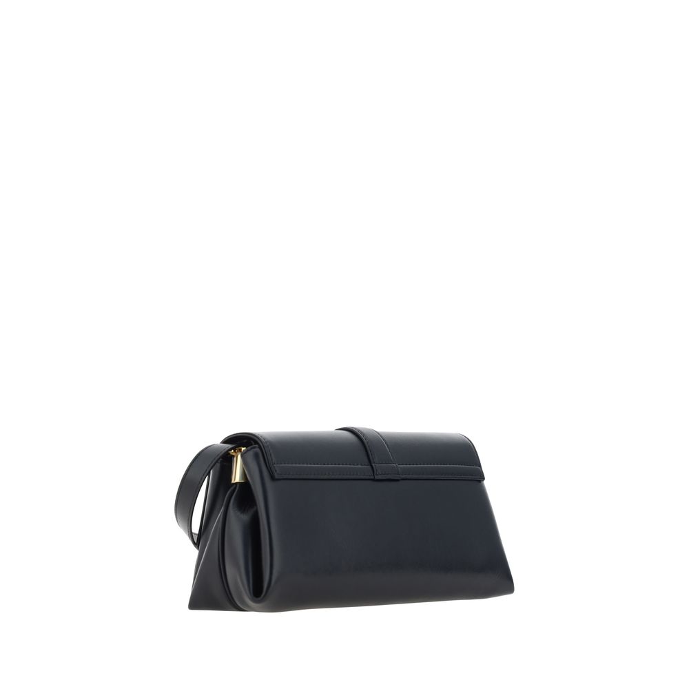Black Calf Leather Bos Taurus Shoulder Bag