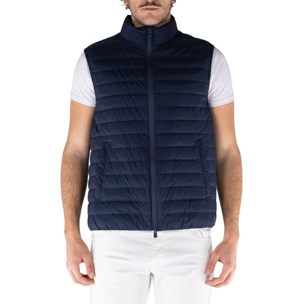 Green Polyester Men's Vest - ventzia