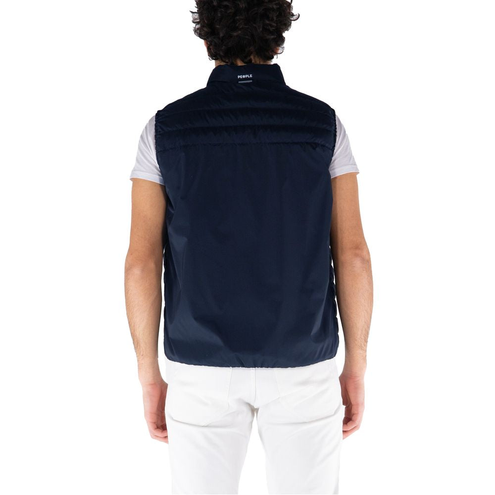 Green Polyester Men's Vest - ventzia