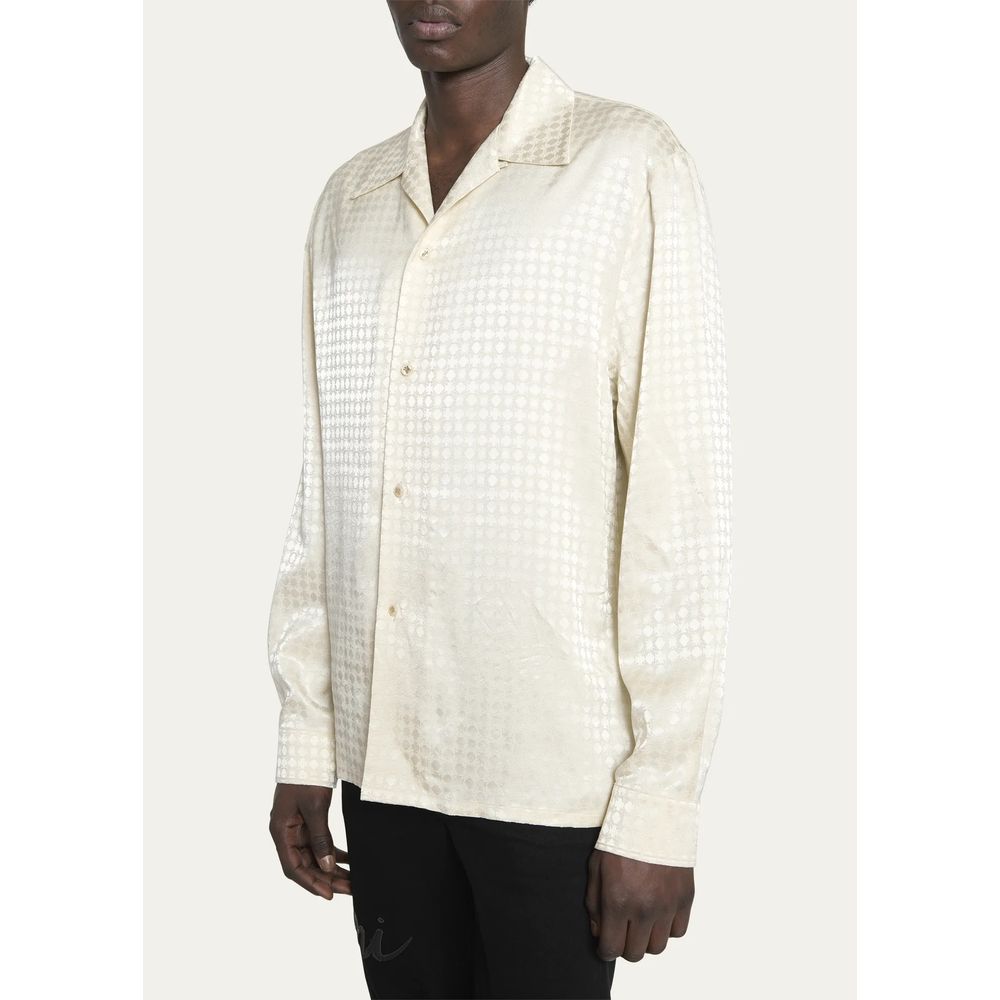 White Viscose Shirt - ventzia