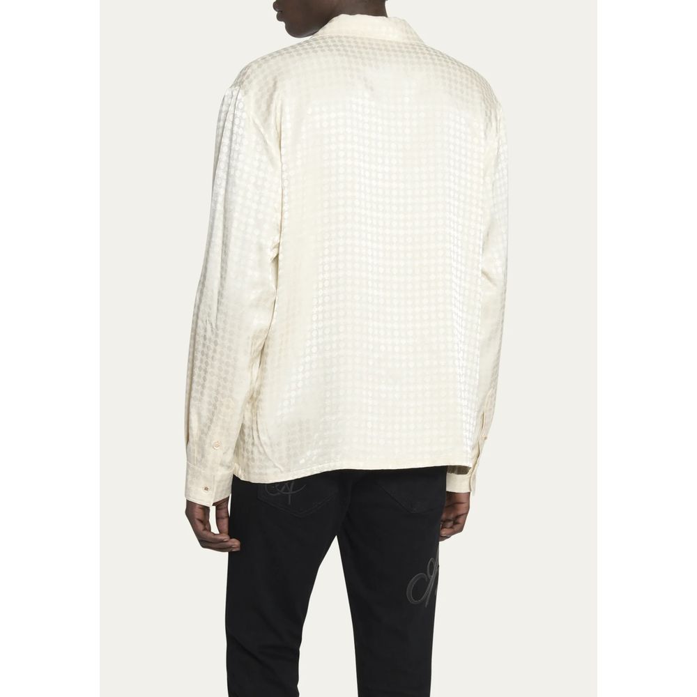 White Viscose Shirt - ventzia