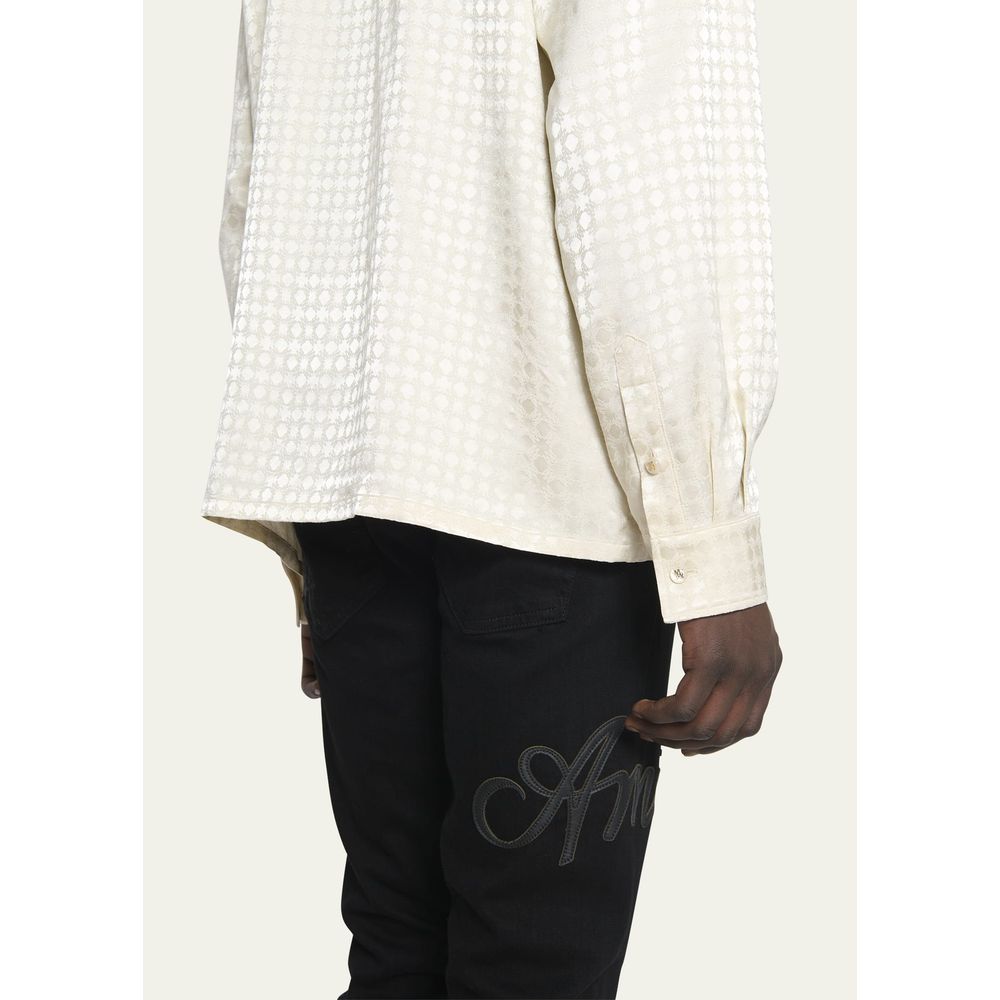 White Viscose Shirt - ventzia