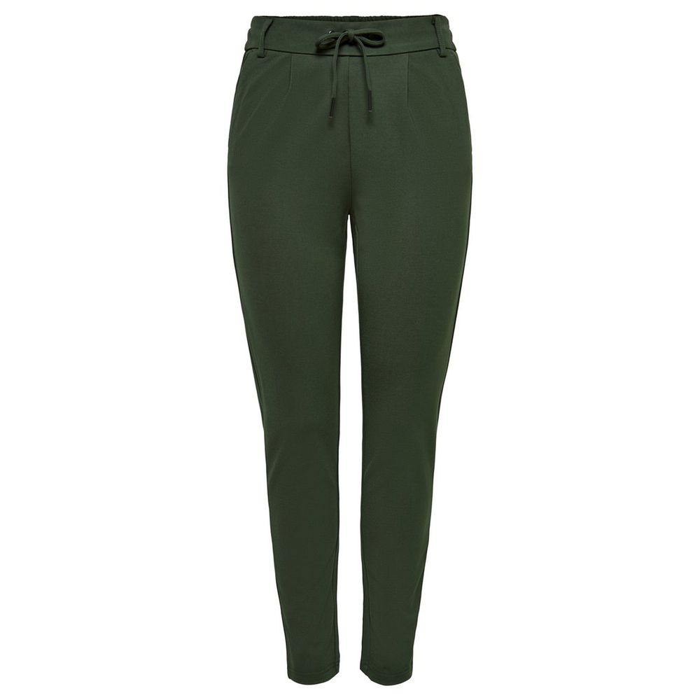 Green Viscose Casual Pants - ventzia