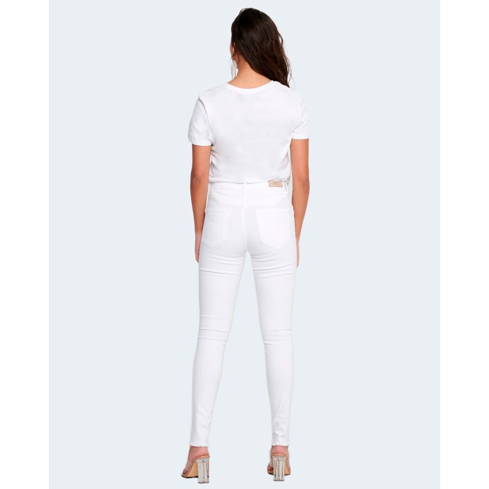 White Cotton Skinny Jean - ventzia
