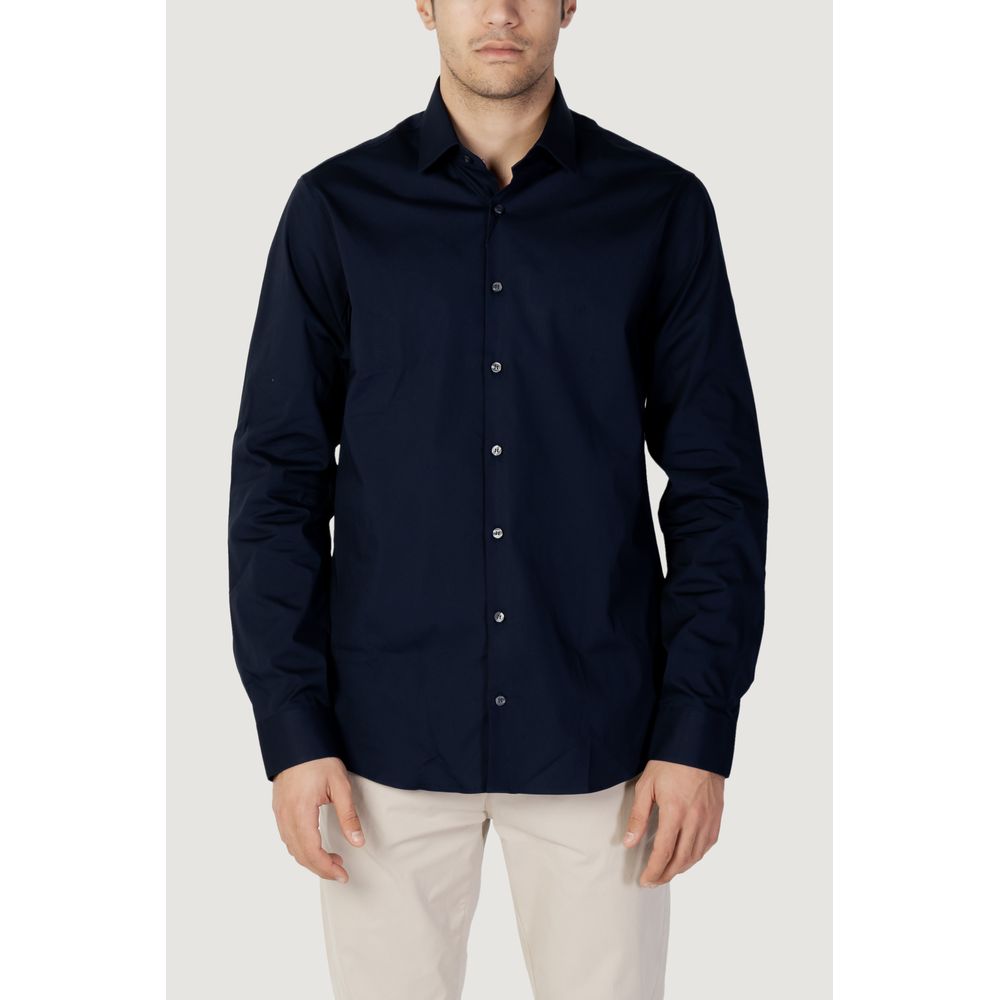 Blue Cotton Shirt - ventzia