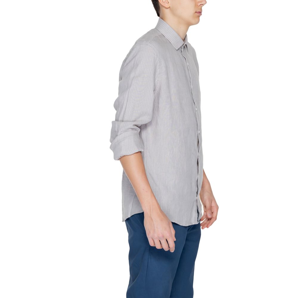 Beige Linen Shirt - ventzia