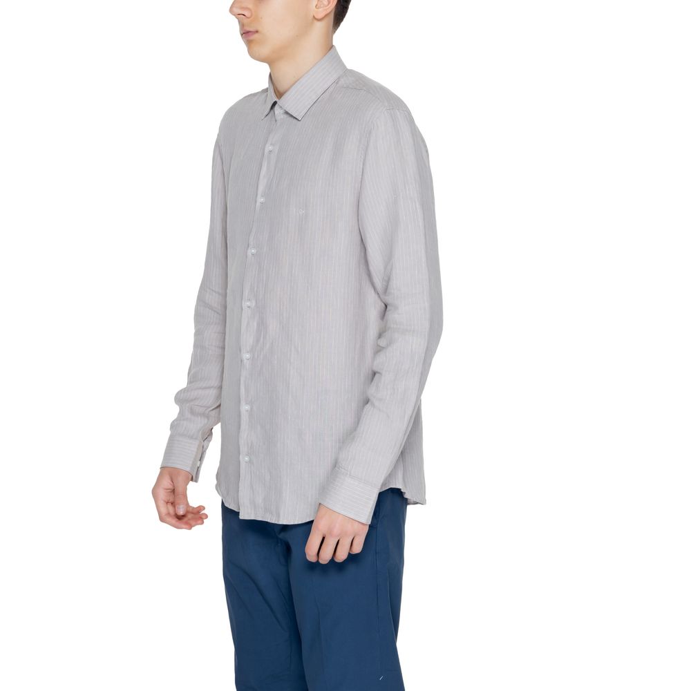 Beige Linen Shirt - ventzia