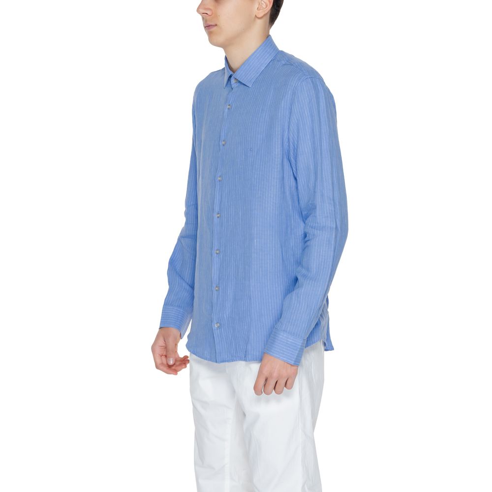 Blue Linen Shirt - ventzia