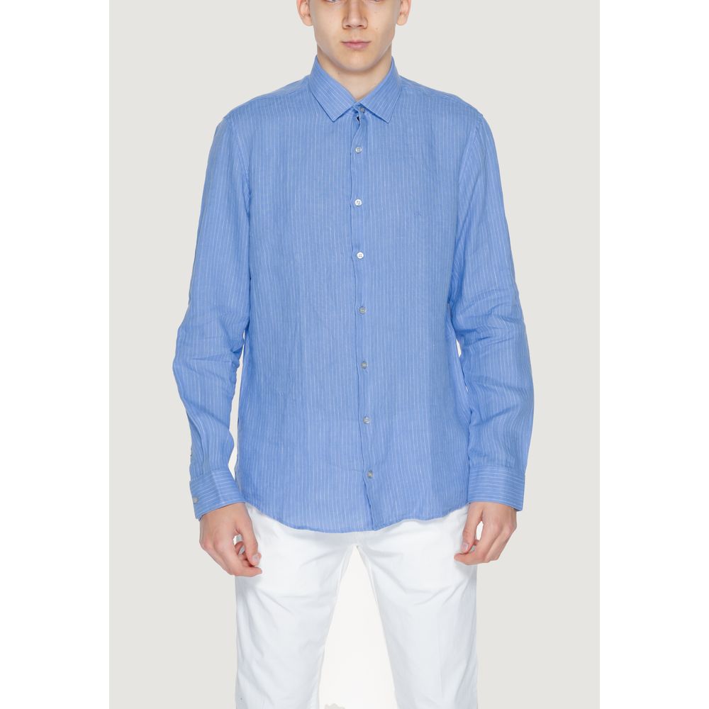 Blue Linen Shirt - ventzia
