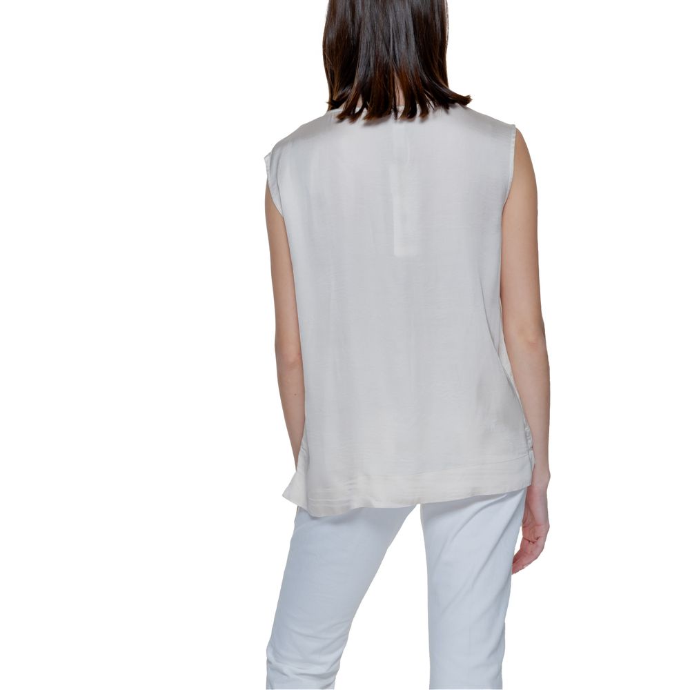 Cream Viscose Blouse - ventzia