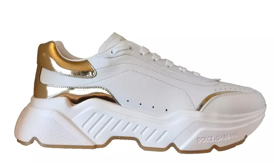 White Gold DAYMASTER Leather Sneakers Men Shoes - ventzia
