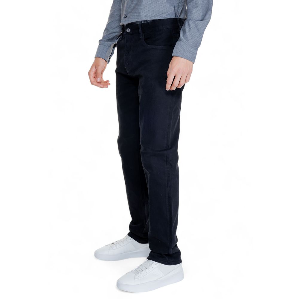 Black Cotton Skinny Pants